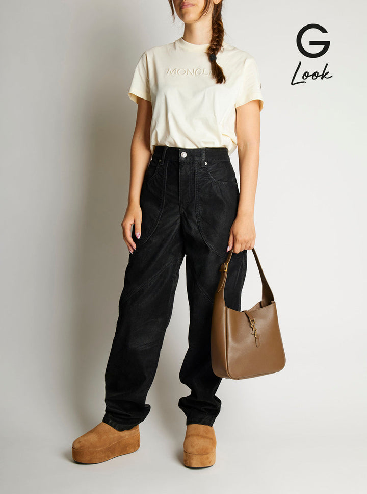 Saint Laurent Women 'Le 5 À 7'  Brown Shoulder Bag With Hook Closure With Cassandre In Soft Leather Woman