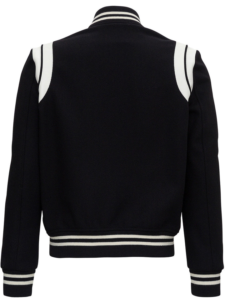 Saint Laurent Men Saint Laurent Man's Wool Teddy Bomber Jacket