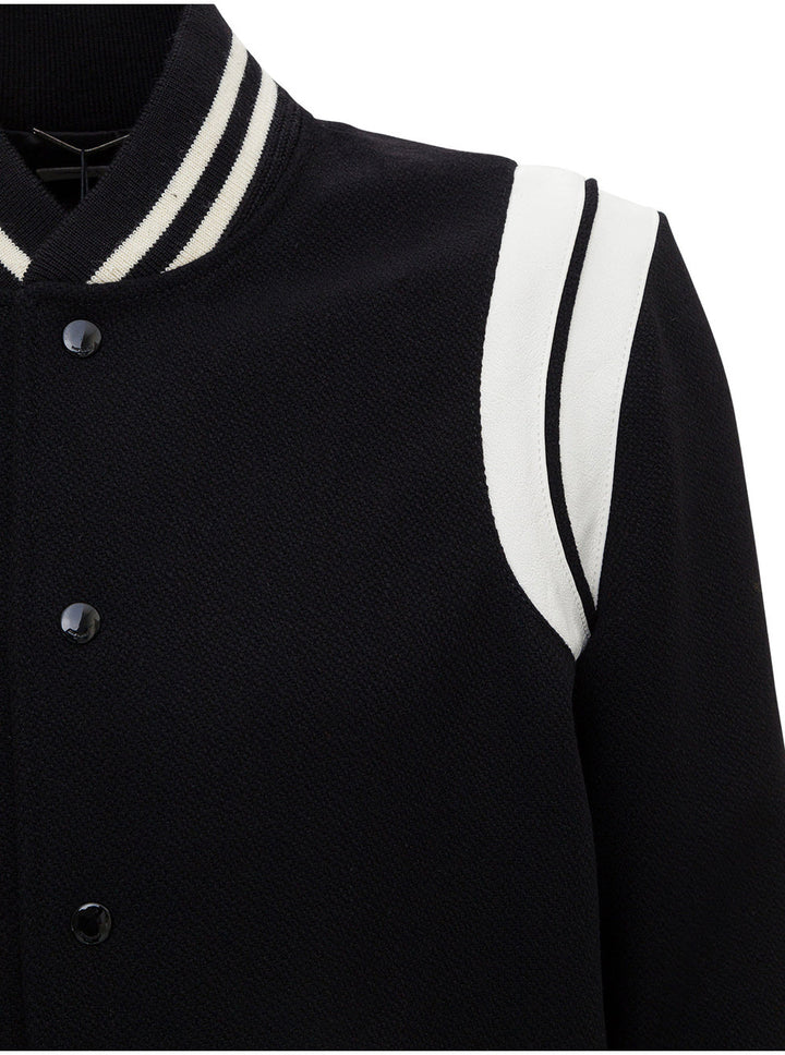 Saint Laurent Men Saint Laurent Man's Wool Teddy Bomber Jacket