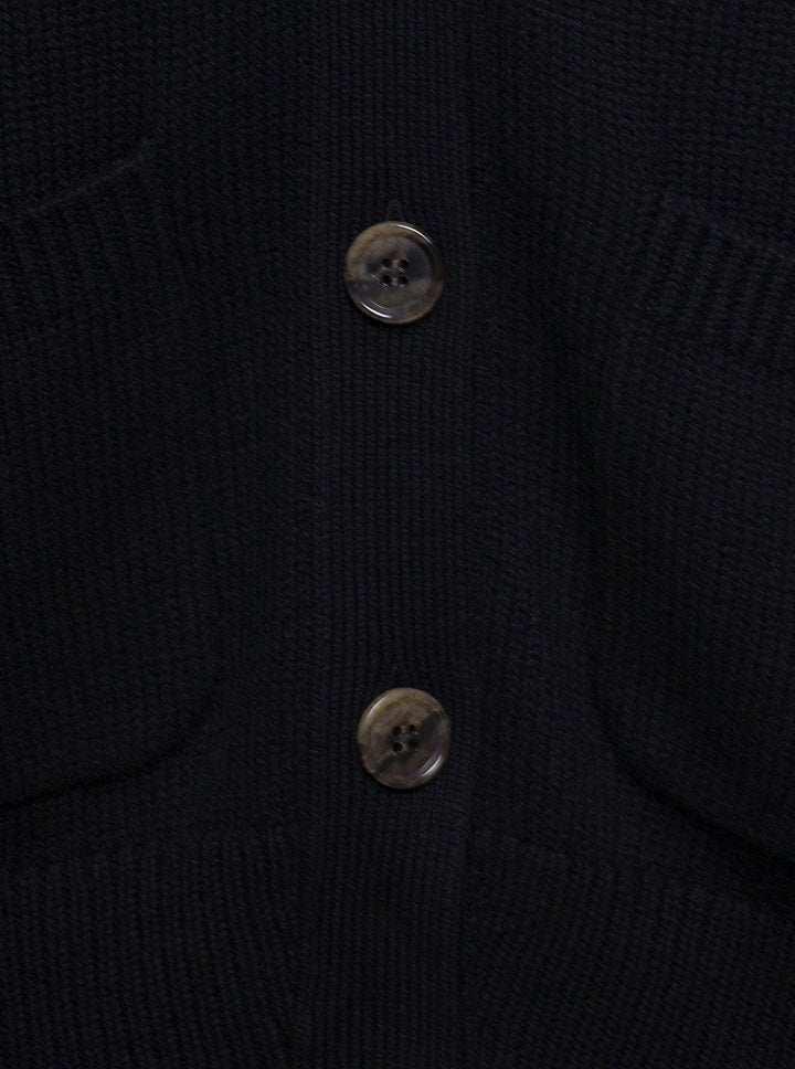 Lisa Yang Women 'Danni' Black Knitted Cardigan In Cashmere Woman