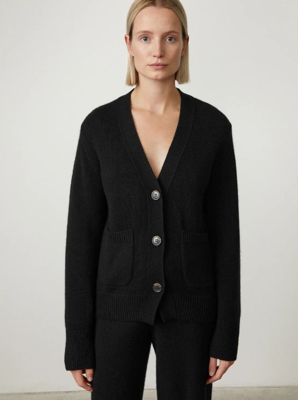 Lisa Yang Women 'Danni' Black Knitted Cardigan In Cashmere Woman