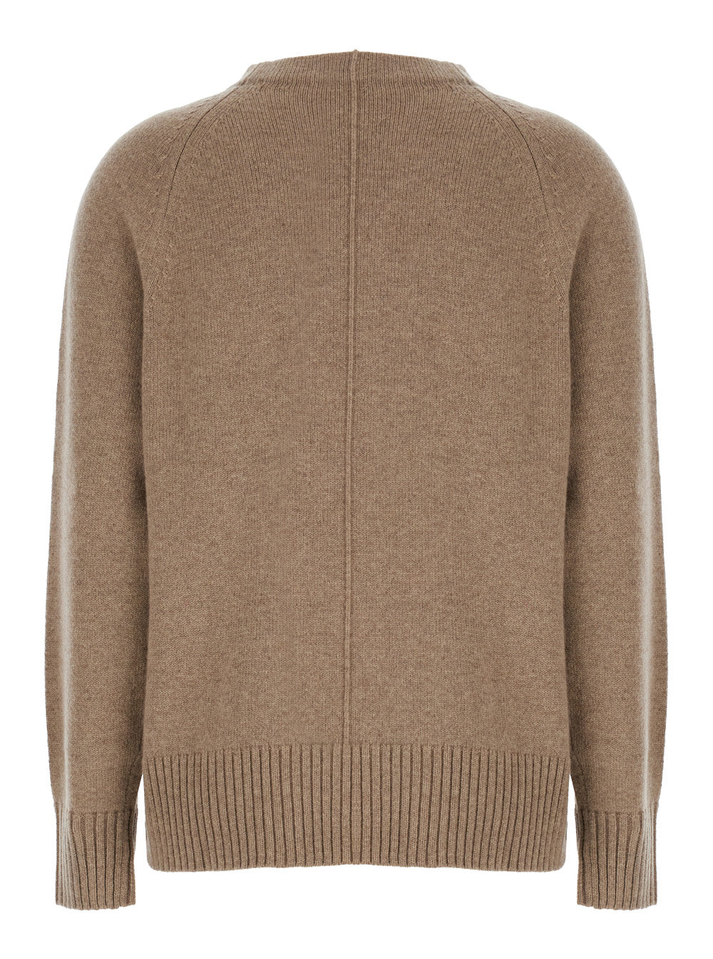 Max Mara Women 'Toldim' Beige Crewneck Sweater With Middle Stitch Detail In Cashmere Woman