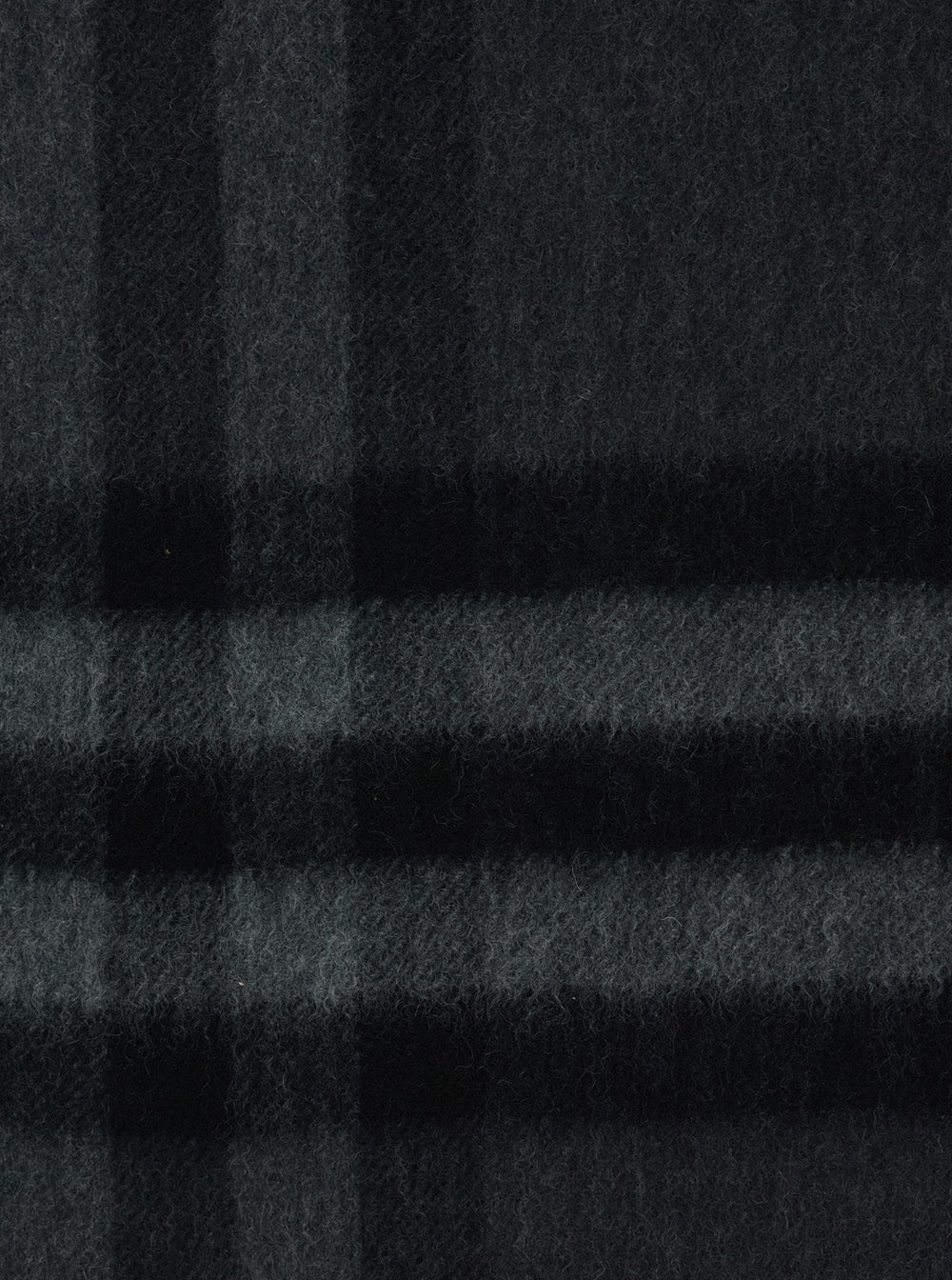 Burberry Women Grey Rectangular Scarf With Check Motif All-Over And Fringed Hem In Cashmere Woman