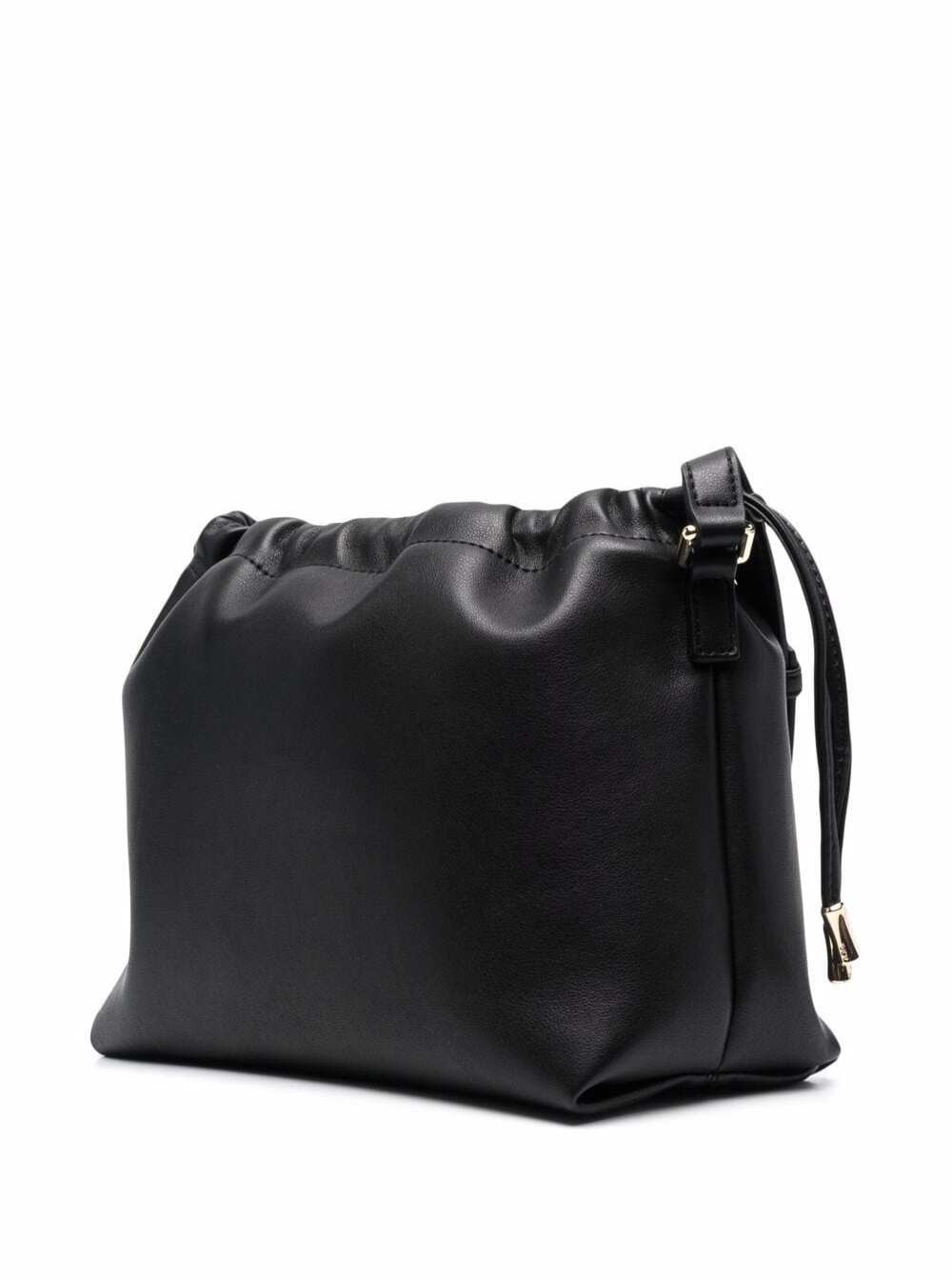 A.P.C. A.p.c. A.p.c. Black Crossbody Bag Logo Lettering On Front Dra... Handbag | Designer Sale