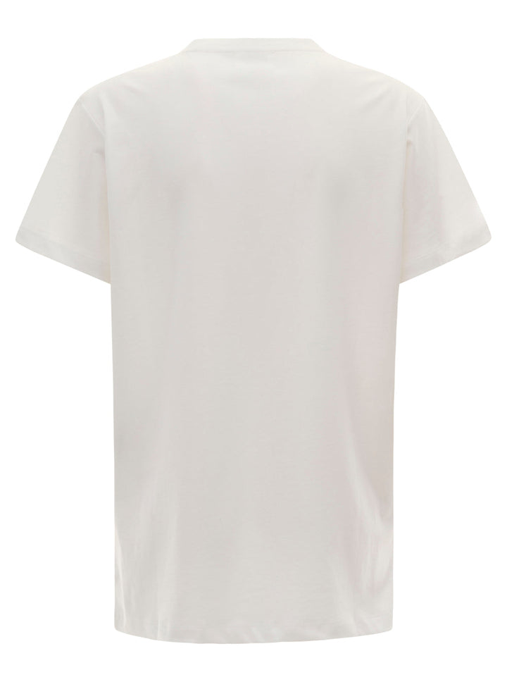 Isabel Marant Etoile Women 'Aby' White T-Shirt With Crew Neck And Short Sleeves In Cotton For Women