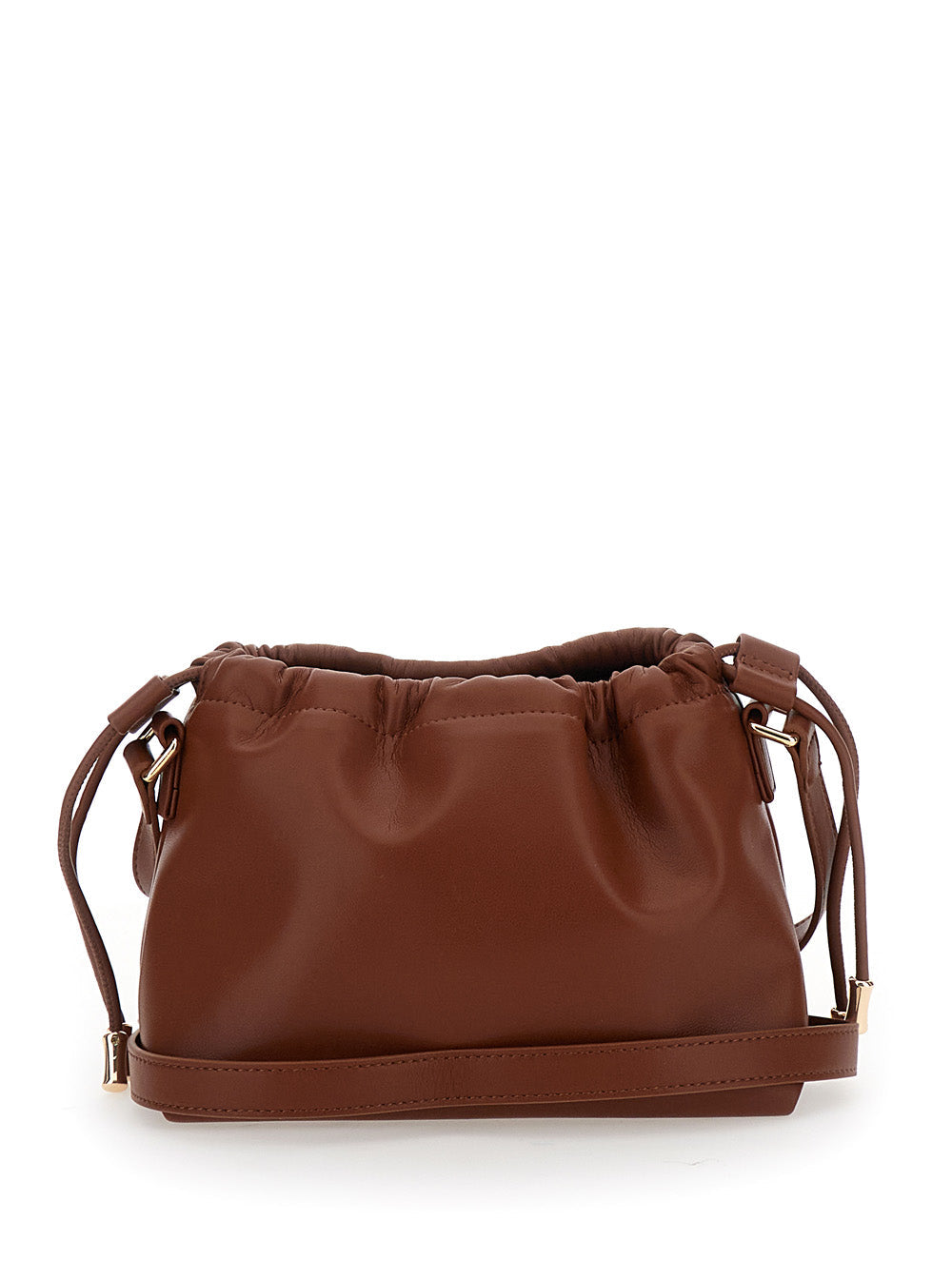 A.P.C. A.p.c. A.p.c. Ninon Mini Brown Crossbody Bag With Embossed Logo On The Fro... Handbag | Designer Sale