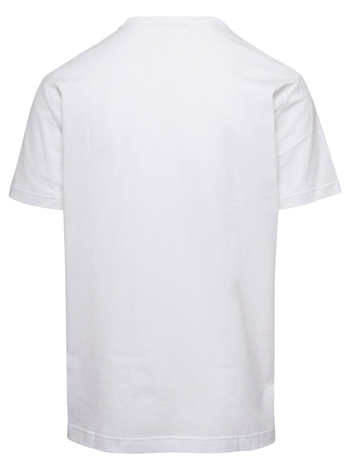 Dolce & Gabbana Men Crew Neck 'Logo' White T-Shirt With Tag For Men