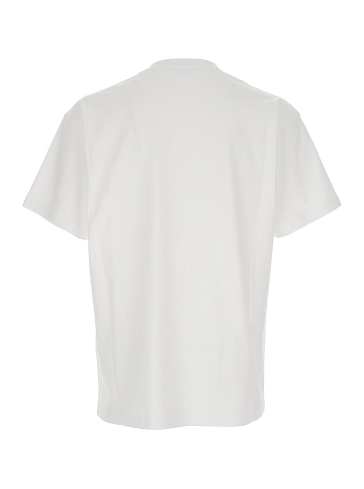 Givenchy Men White T-Shirt With Maxi Logo On The Front In Cotton Man