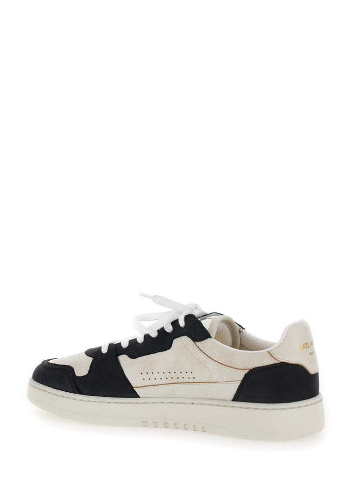 Axel Arigato Men 'Dice Lo' Black And Beige Two-Tone Sneakers In Calf Leather Man