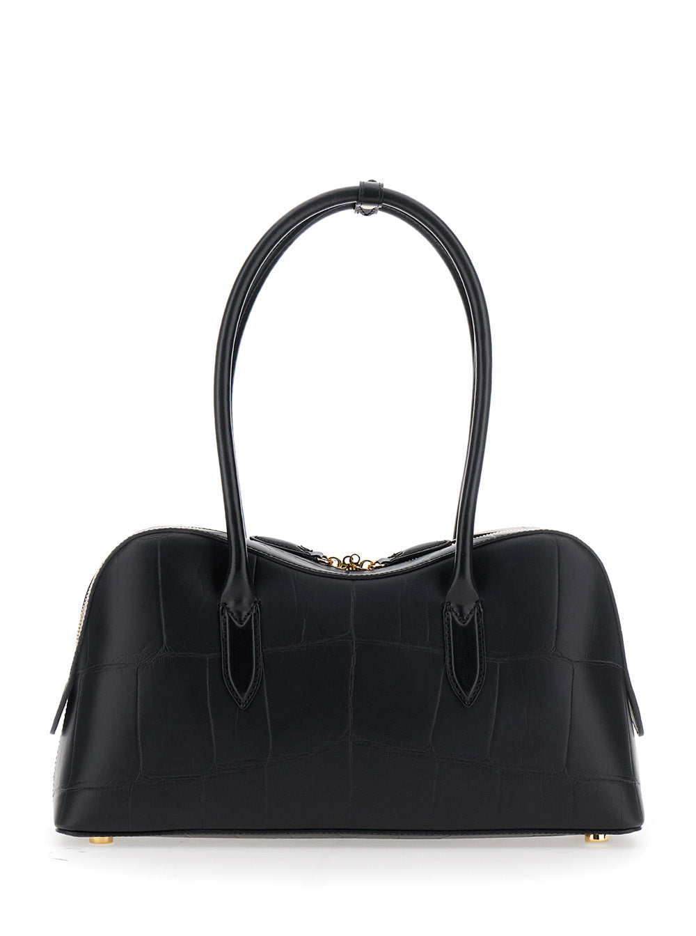 Stella Mccartney Women 'Ryder' Black Medium Handbag With Padlock Detail On The Front And Two Top Handles In Ecoleather Woman