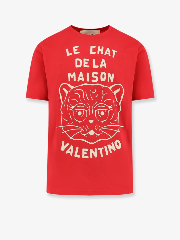 Valentino Men Le Chat De La Maison Cotton T-Shirt