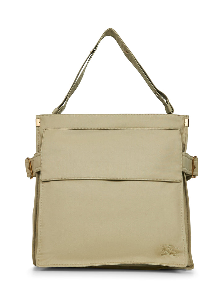 Burberry Men Hunter Green Medium Trench Tote Crossbody Bag