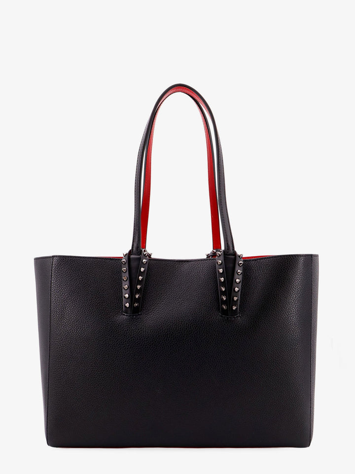 Christian Louboutin Women Cabata Leather Shoulder Bag With Studs