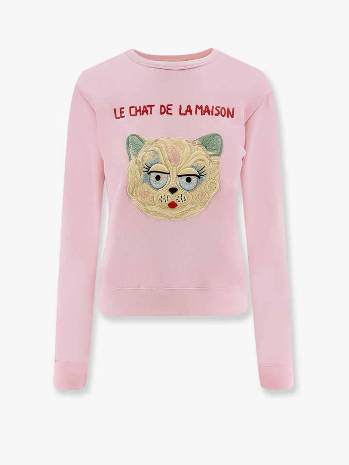 Valentino Women Le Chat De La Maison Cotton Sweatshirt