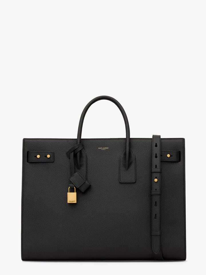 Saint Laurent Men Sac De Jour Large Leather Shoulder Bag