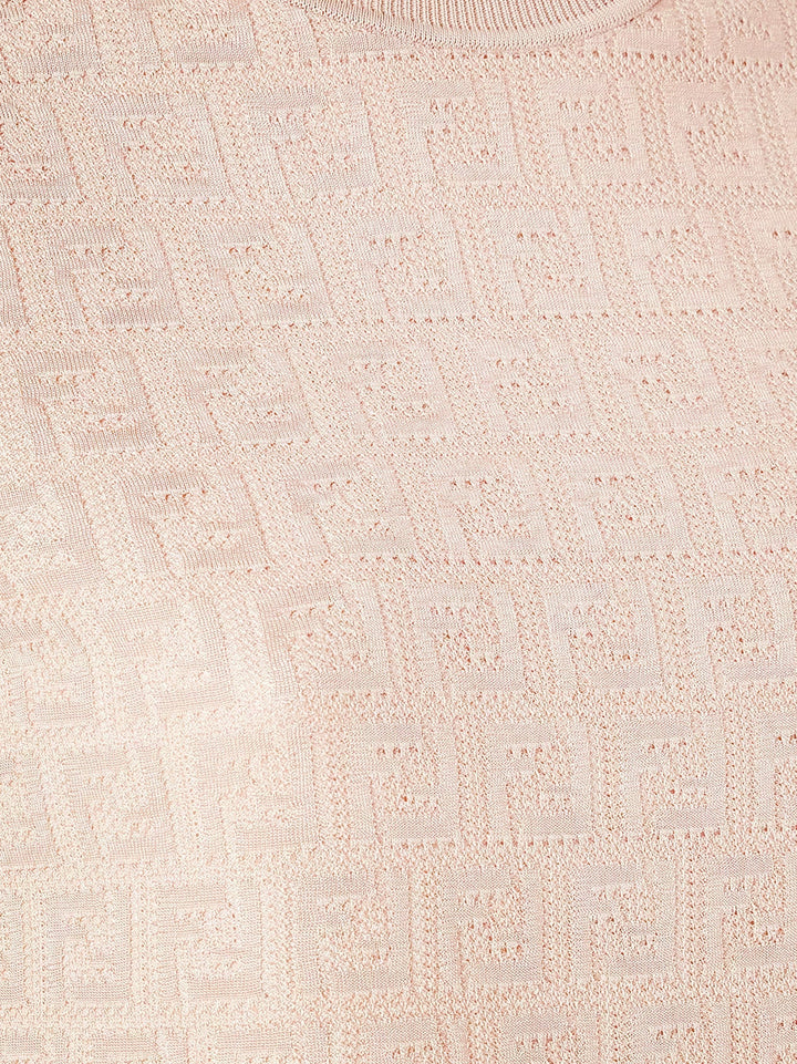 Fendi Women Ff Cotton And Viscose Sweater