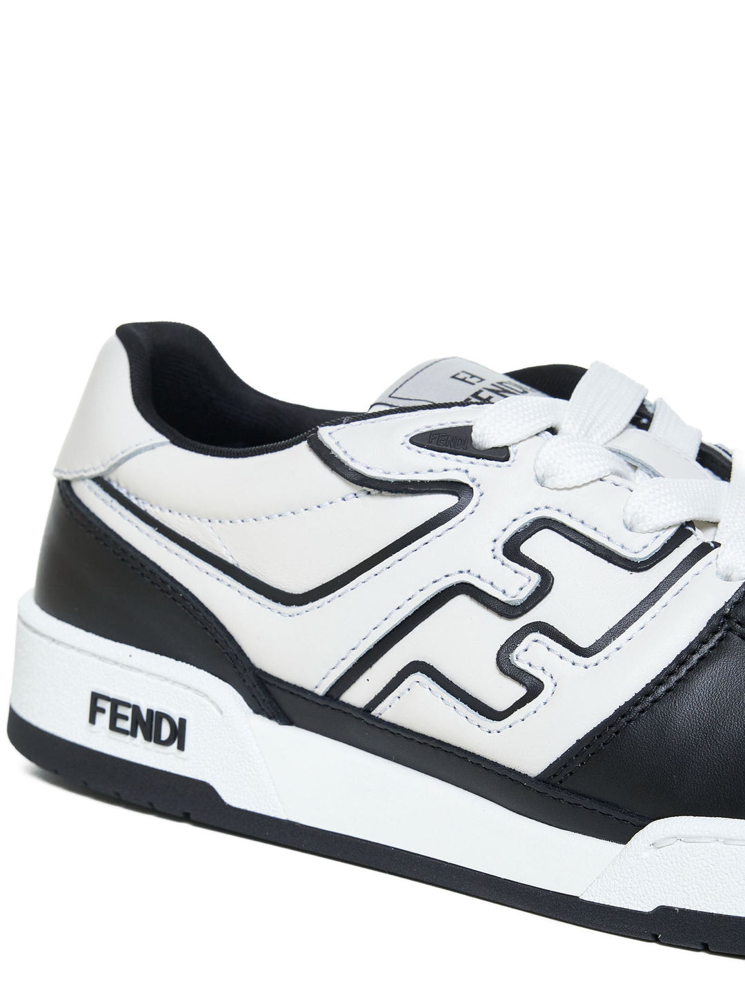 Fendi Men Fendi Match Leather Sneakers