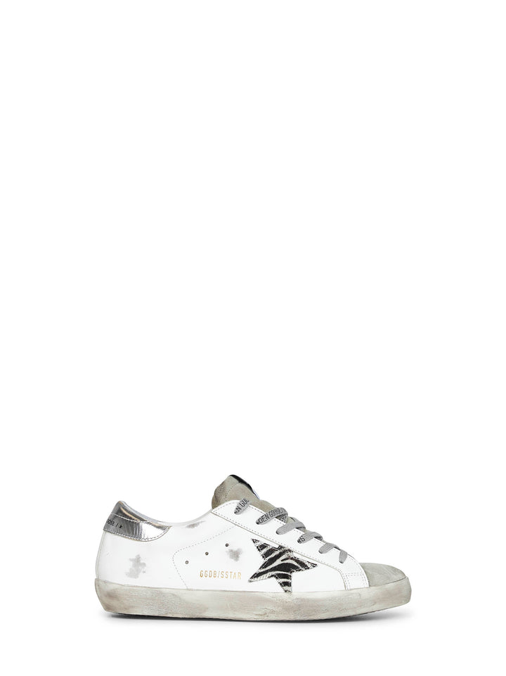 Golden Goose Women White Leather Super-Star Sneakers