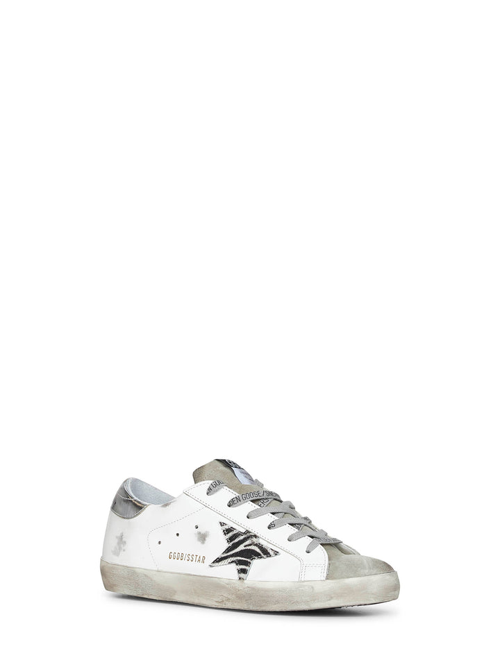 Golden Goose Women White Leather Super-Star Sneakers