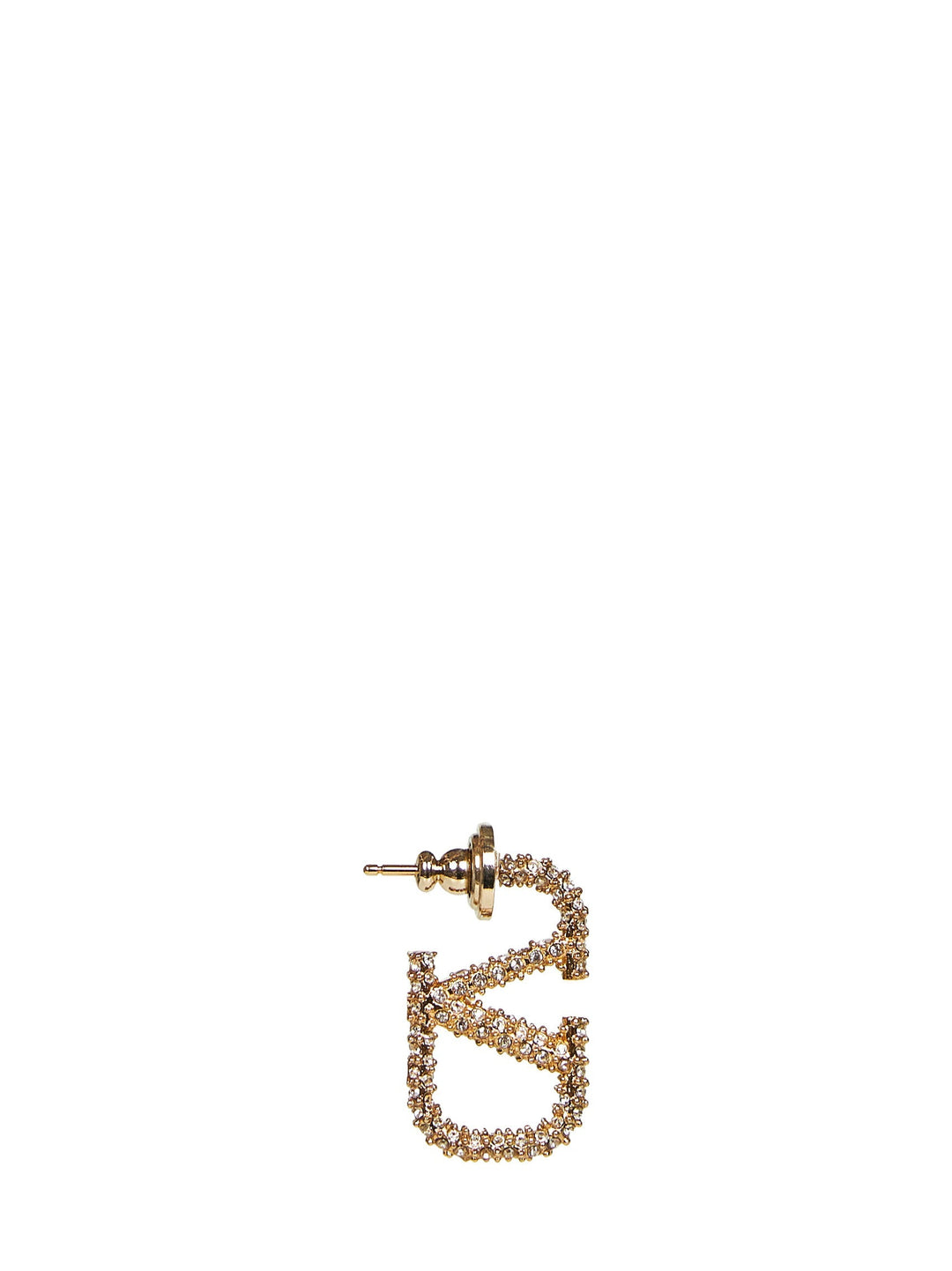 Valentino Garavani Women Metal And Crystal Vlogo Signature Earrings