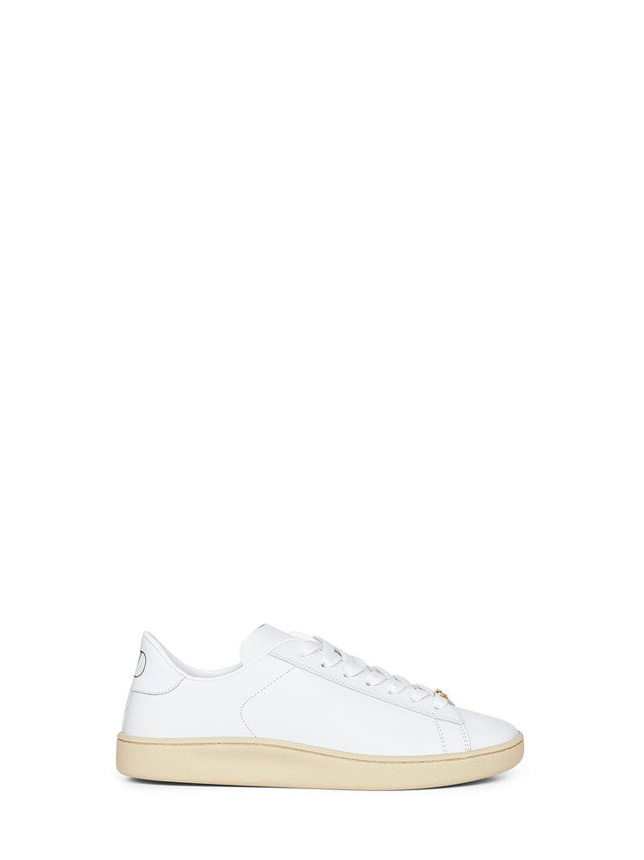 Valentino Garavani Men White Nappa Calfskin Royco Sneakers