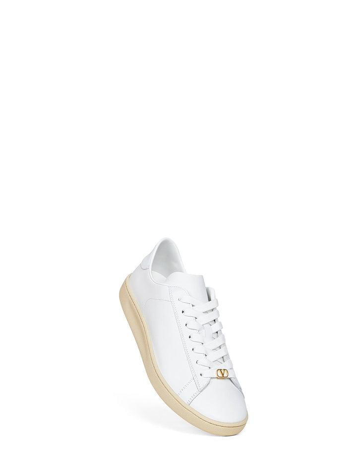 Valentino Garavani Men White Nappa Calfskin Royco Sneakers