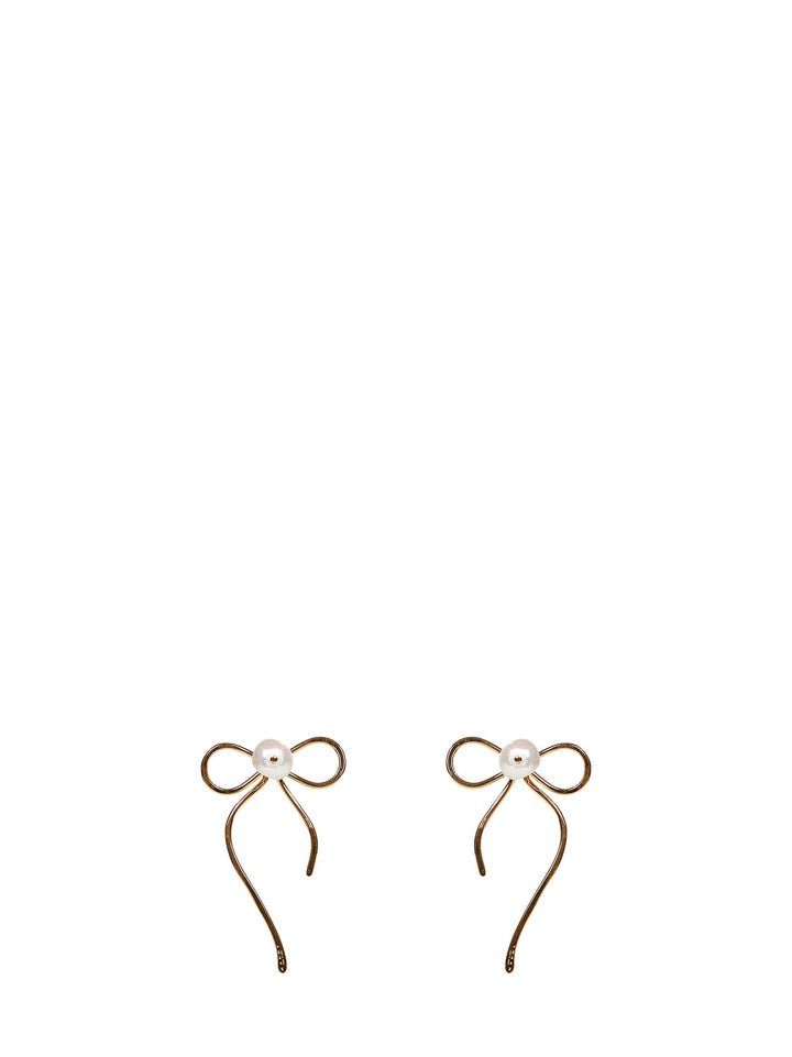 Marni Women Gold Bow Stud Earrings