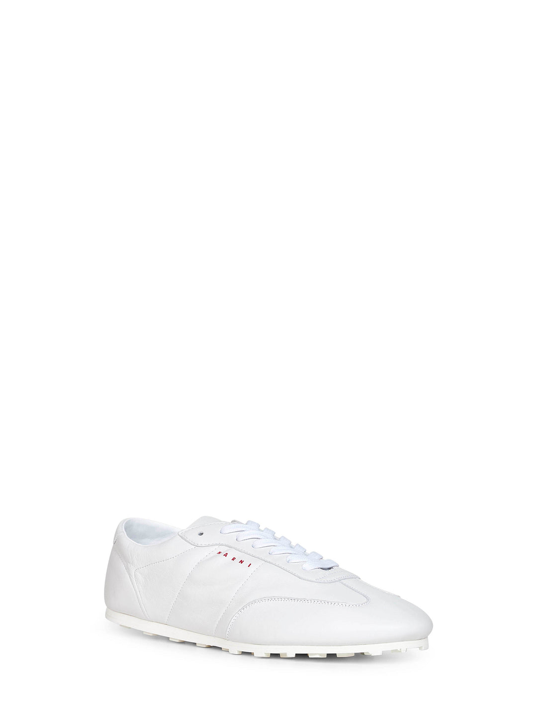 Marni Men White Nappa Leather Softy Soccer Sneakers