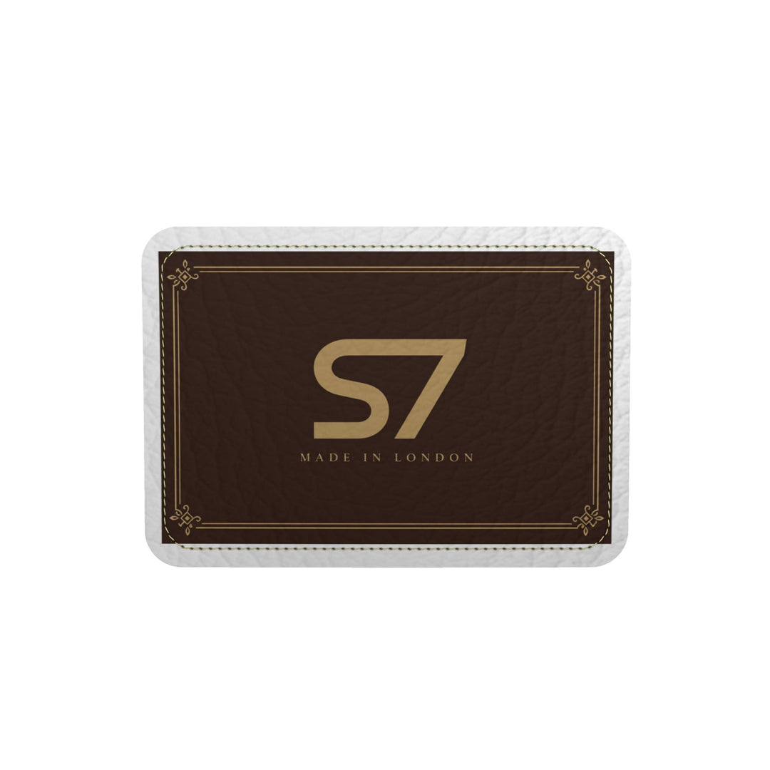 S7 product label in gold and dark brown