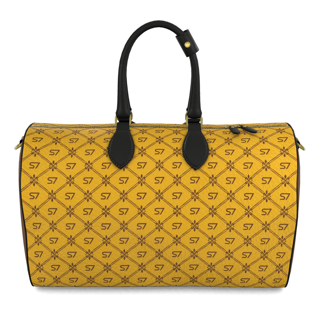 S7 Riviera Soleil | Yellow &amp; Brown Signature Leather Duffle Bag