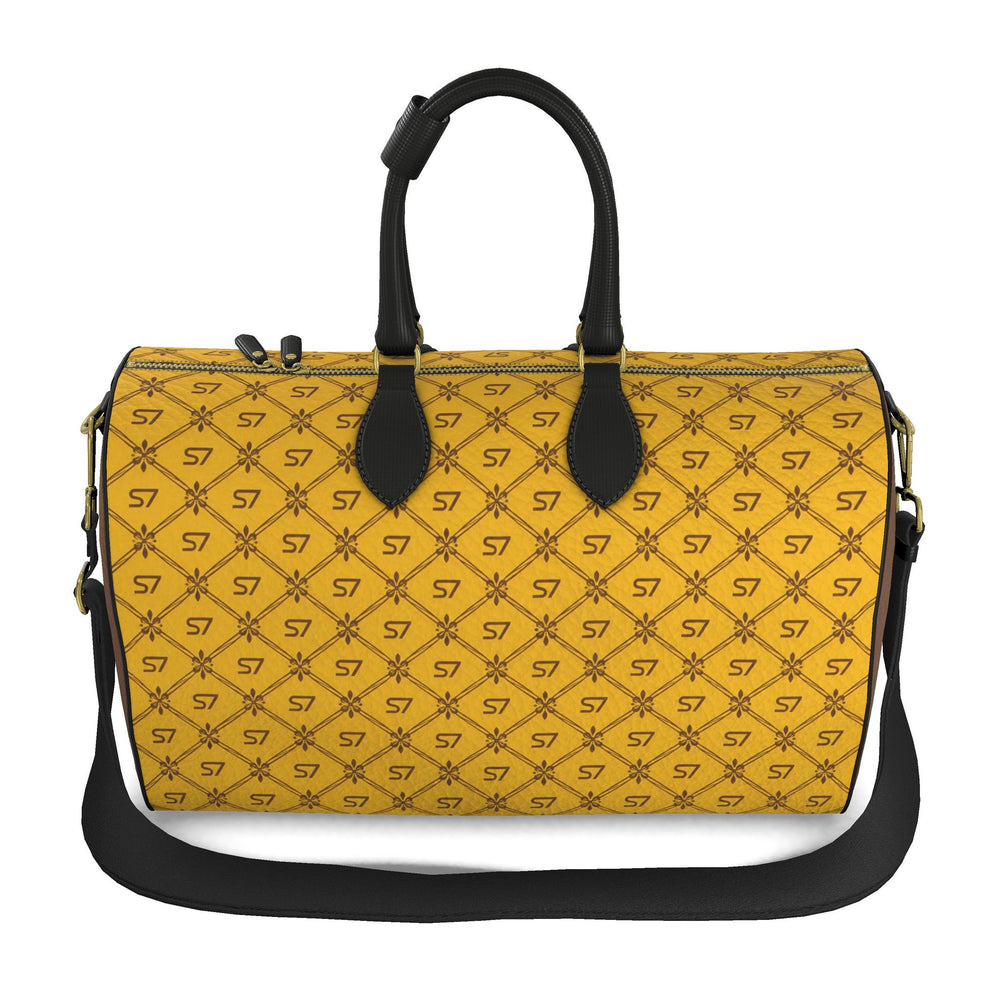 S7 Riviera Soleil | Yellow & Brown Signature Leather Duffle Bag