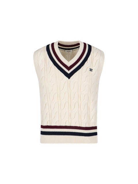 Celine Men Triomphe' Vest Sweater
