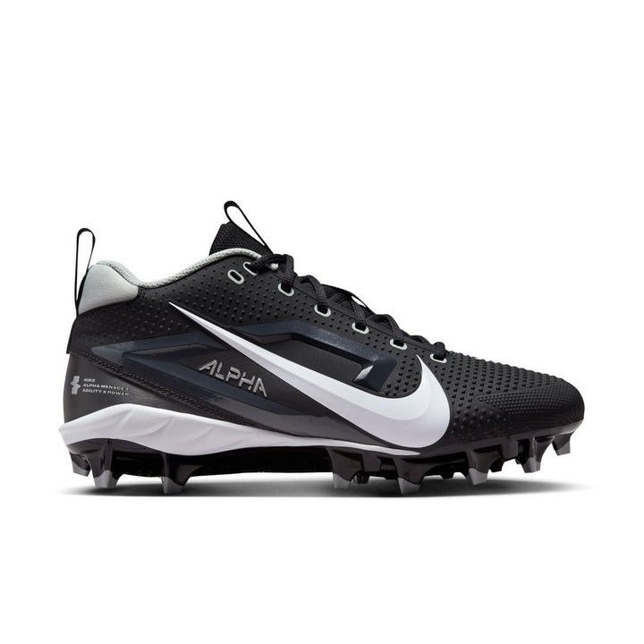 Nike Alpha Menace 4 Varsity Molded Football Cleats SZ 8 Black | White