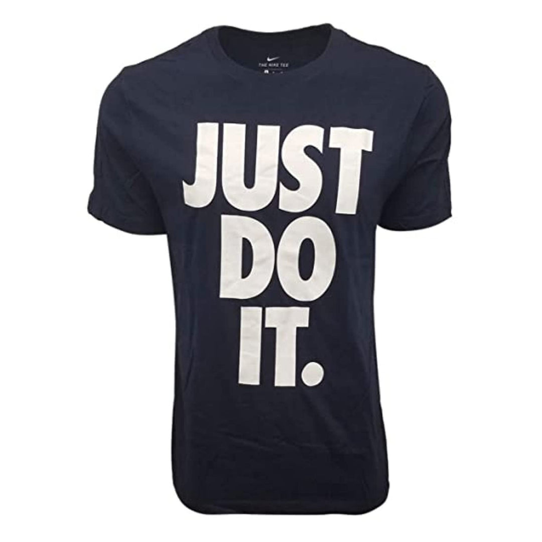Nike Mens Just Do It Big Logo T-Shirt (Small Navy)