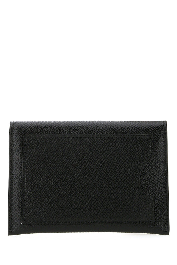 Salvatore Ferragamo Women Black Leather Card Holder