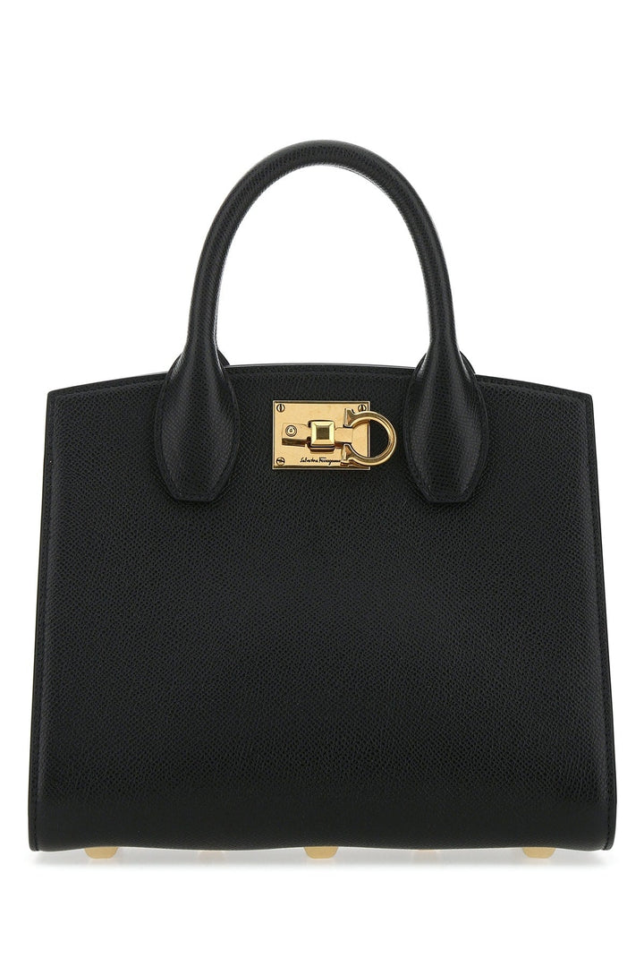 Salvatore Ferragamo Women Black Leather The Studio Handbag