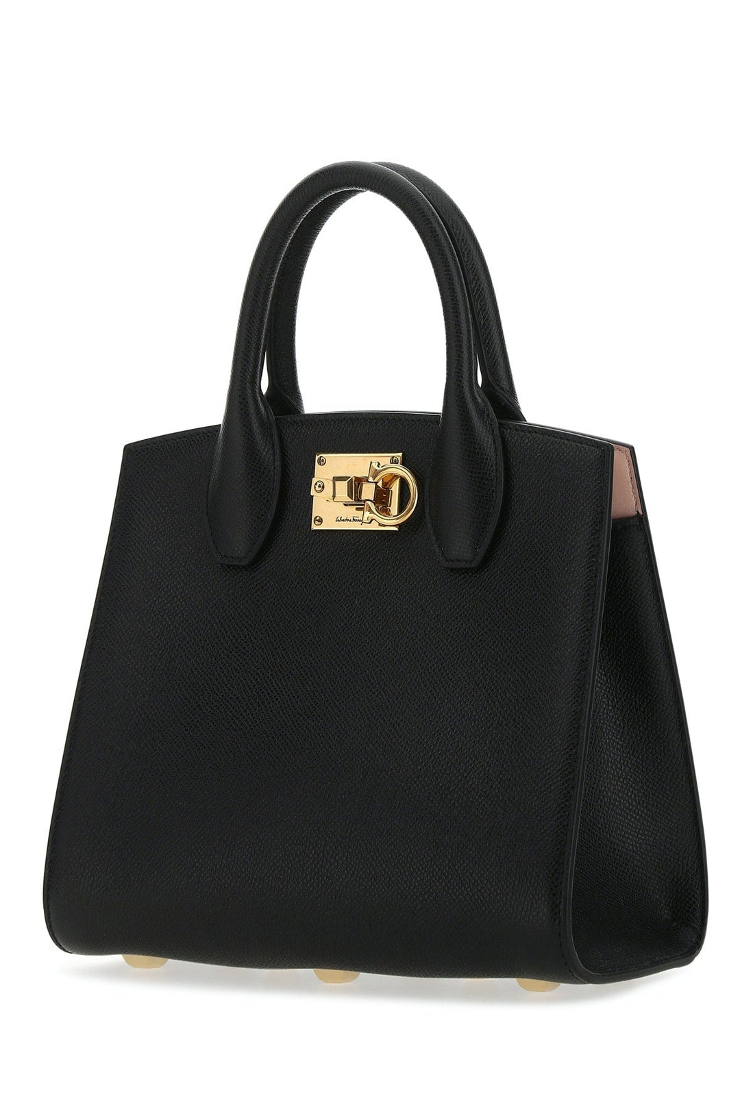 Salvatore Ferragamo Women Black Leather The Studio Handbag