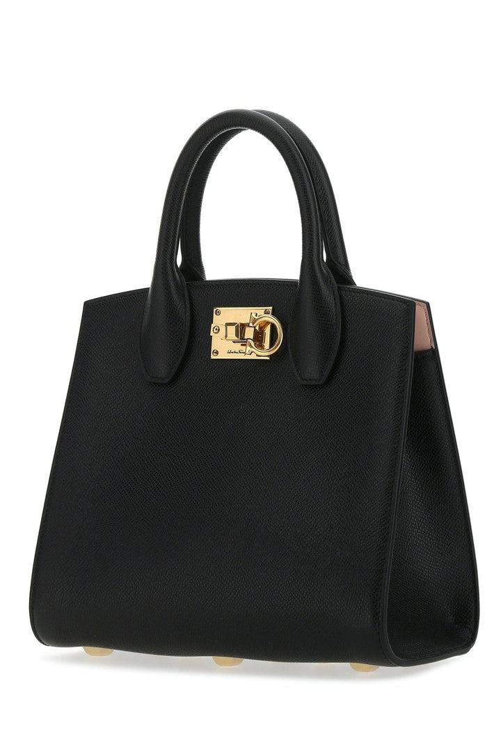 Salvatore Ferragamo Women Black Leather The Studio Handbag