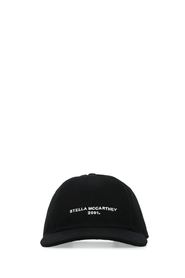 Stella Mccartney Women Black Cotton Blend Baseball Cap