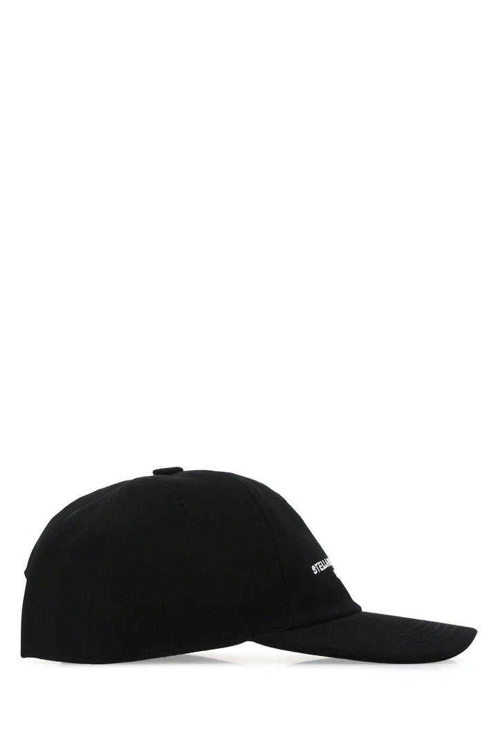 Stella Mccartney Women Black Cotton Blend Baseball Cap