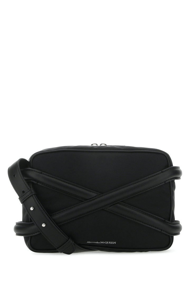 Alexander Mcqueen Men Black Nylon Harness Crossbody Bag