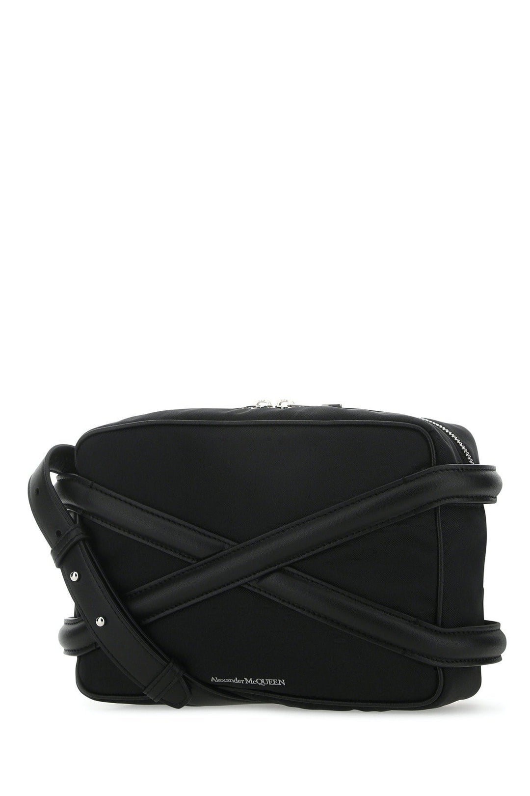 Alexander Mcqueen Men Black Nylon Harness Crossbody Bag