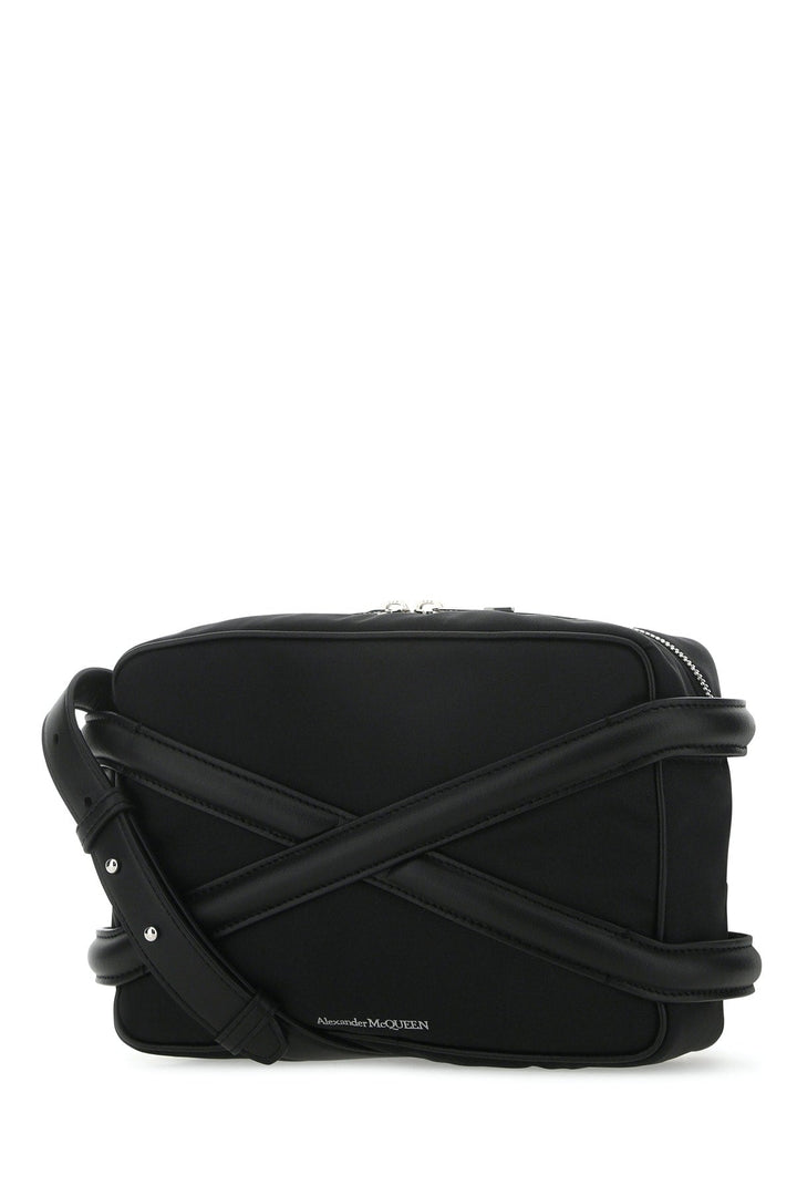 Alexander Mcqueen Men Black Nylon Harness Crossbody Bag