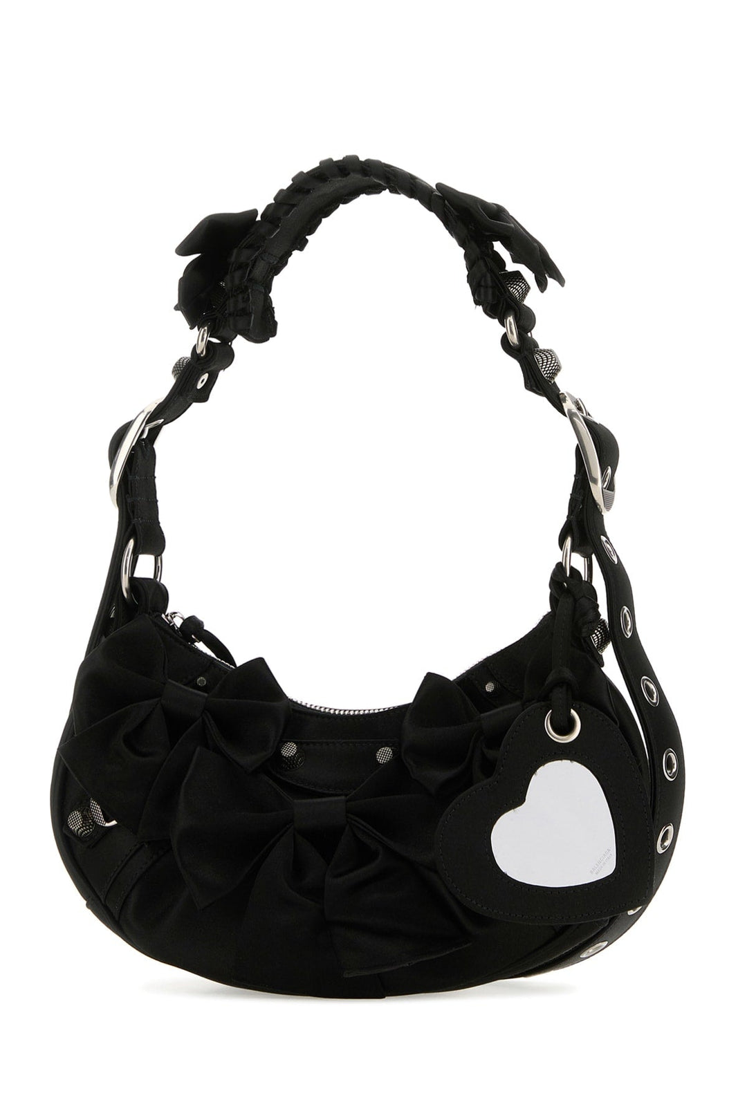 Balenciaga Women Black Satin Le Cagole Xs Shoulder Bag