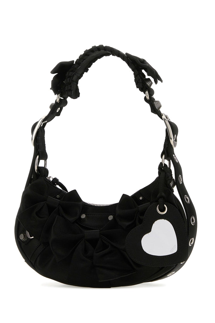 Balenciaga Women Black Satin Le Cagole Xs Shoulder Bag