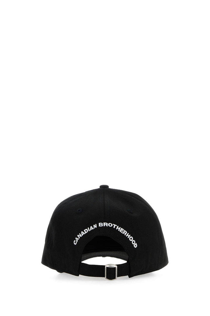 Dsquared Men Black Cotton Baseball Cap