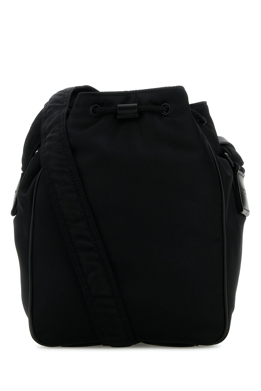 Saint Laurent Men Black Nylon Bucket Bag