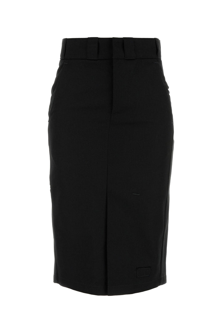 Maison Margiela Women Black Twill Skirt