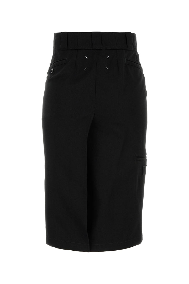 Maison Margiela Women Black Twill Skirt