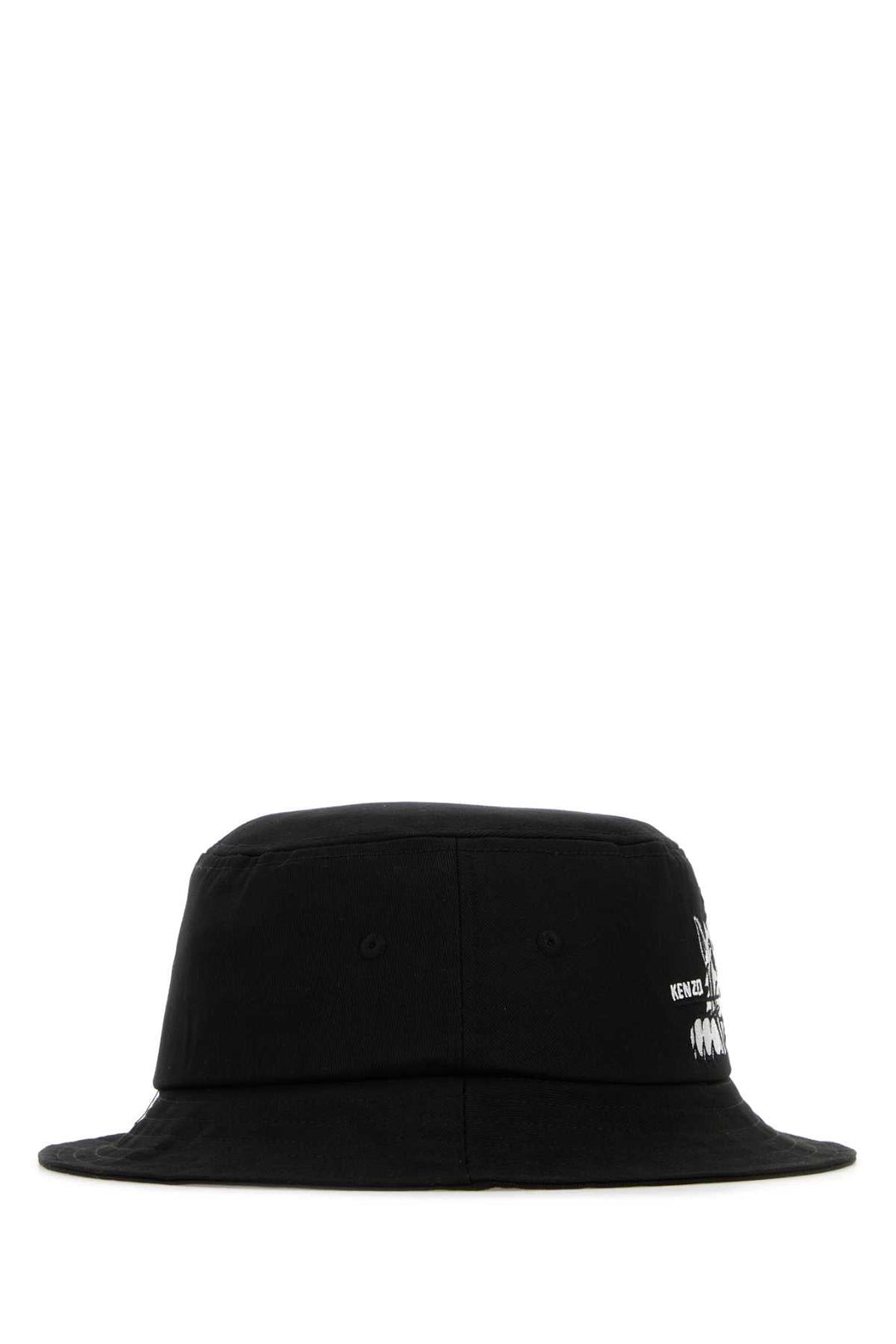 Kenzo Men Black Cotton Bucket Hat